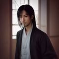 陈博远，信息安全工程师，戴眼镜，专注看屏幕，实验室背景蓝色调